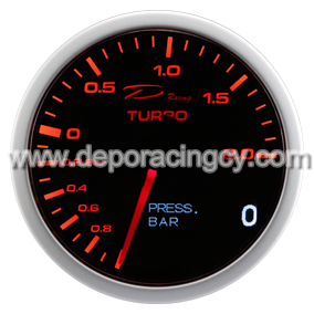 Depo Racing digital + analog Turbo Ladedruckanzeige 2bar 60mm  SLD6001B-BAR-WP